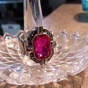 Paparazzi Pink and Silver Statement Ring